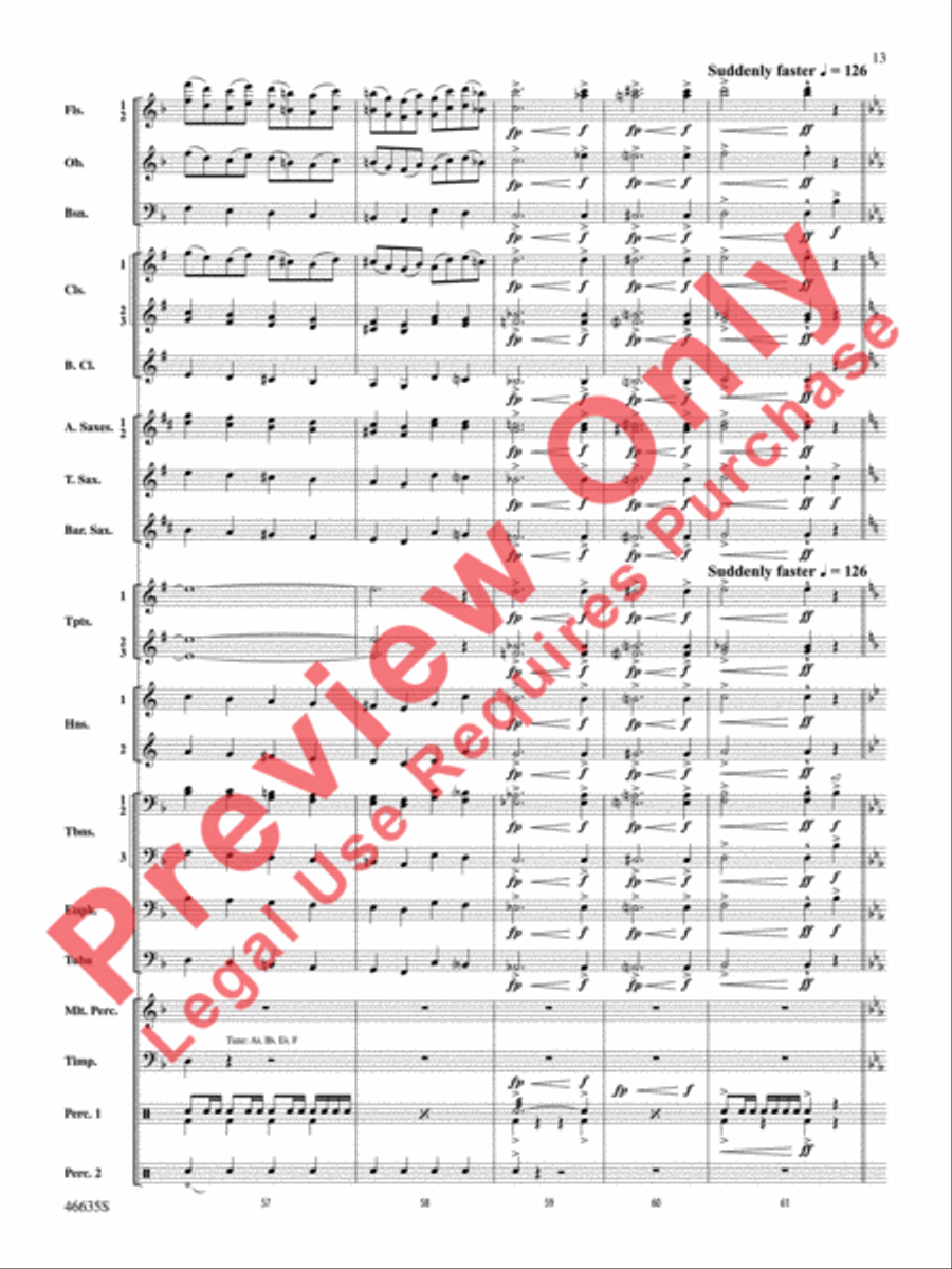 Best of the West! Concert Band scores gallery preview page 14