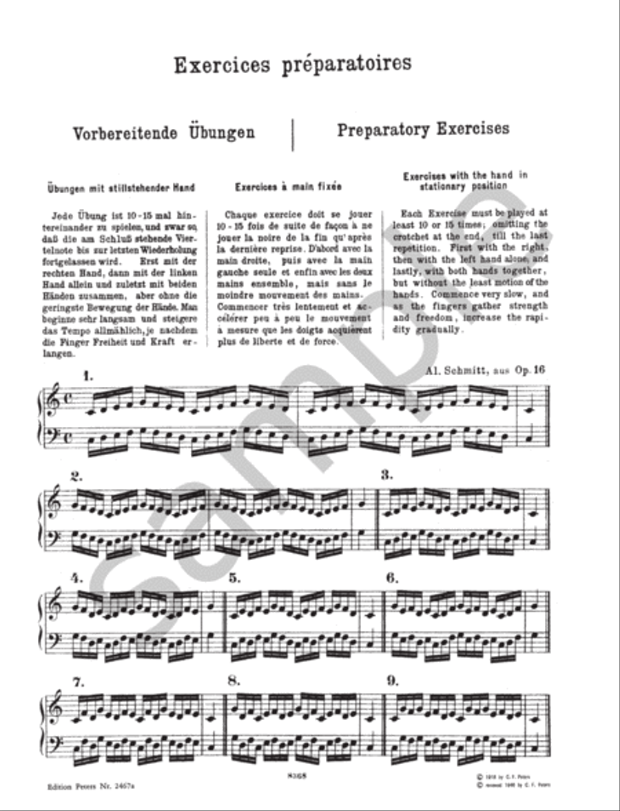 Studies Op. 16 for Piano, Book 1 Piano Method scores gallery preview page 3