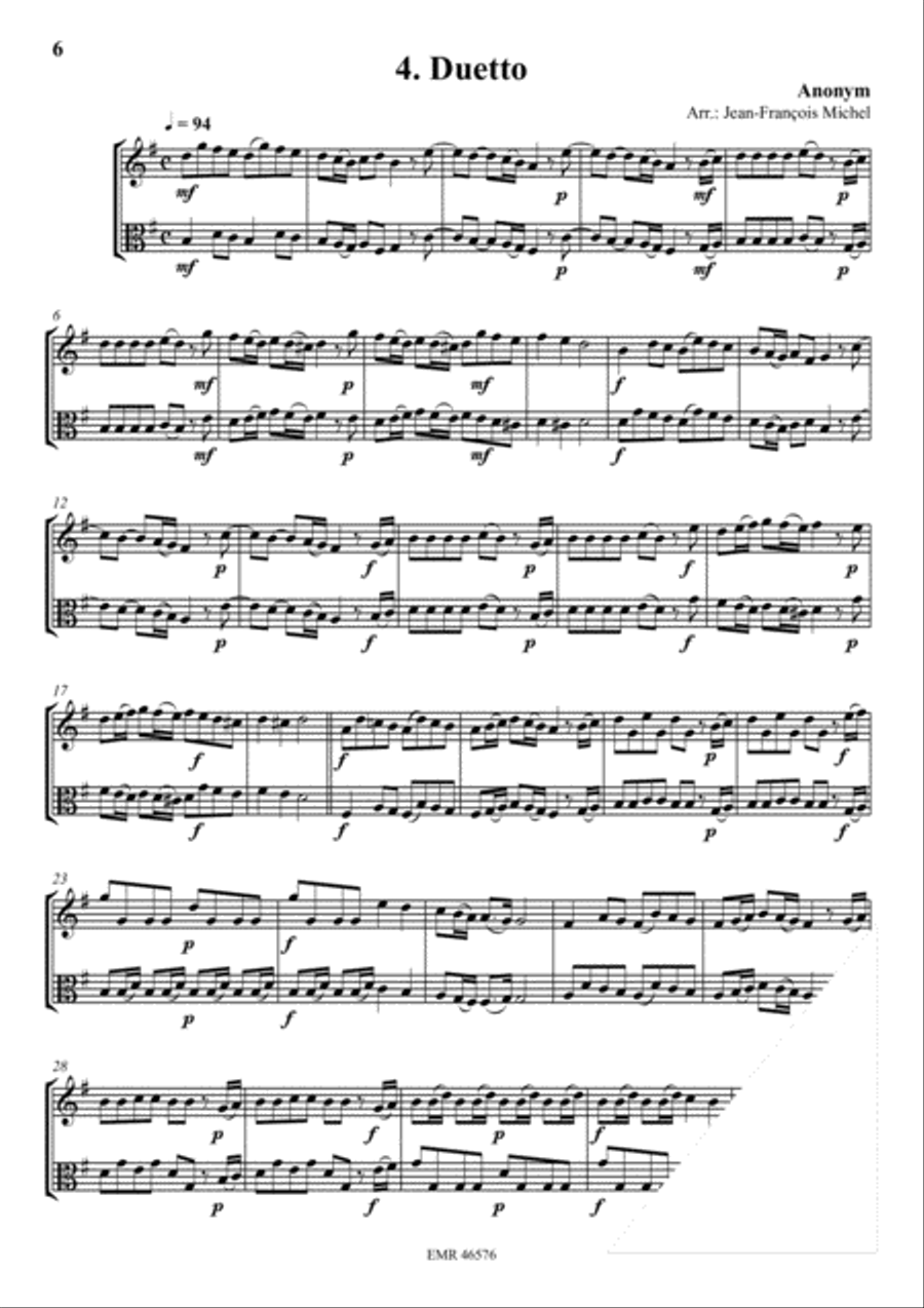 Duet Album Vol. 2 Viola scores gallery preview page 6
