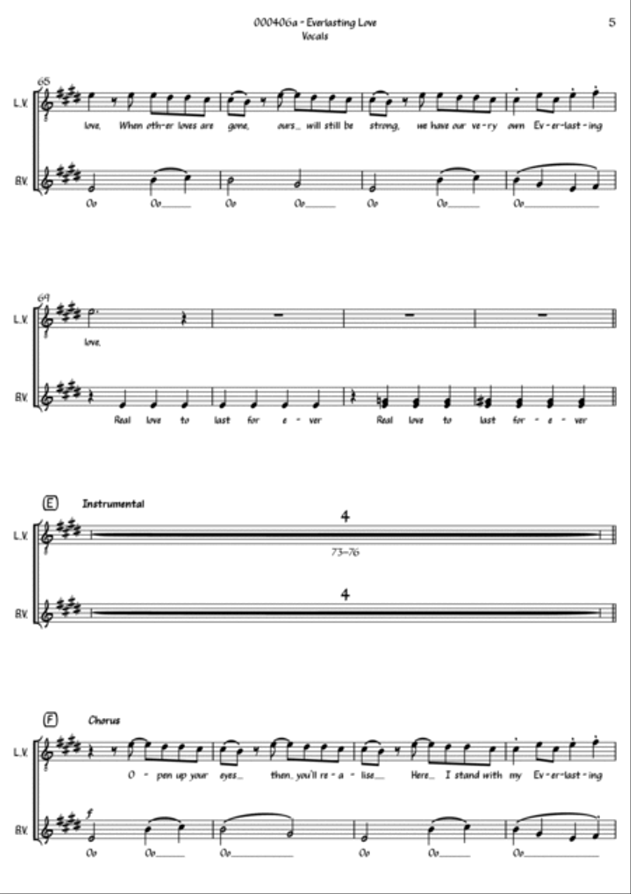 Everlasting Love Everlasting Love Small Ensemble scores gallery preview page 5