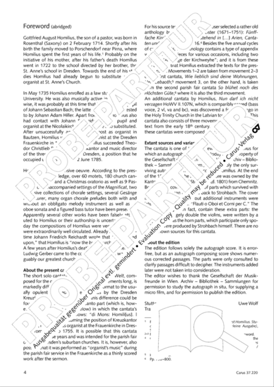 Fahre hin, du Lust der Welt Tenor Voice scores gallery preview page 6