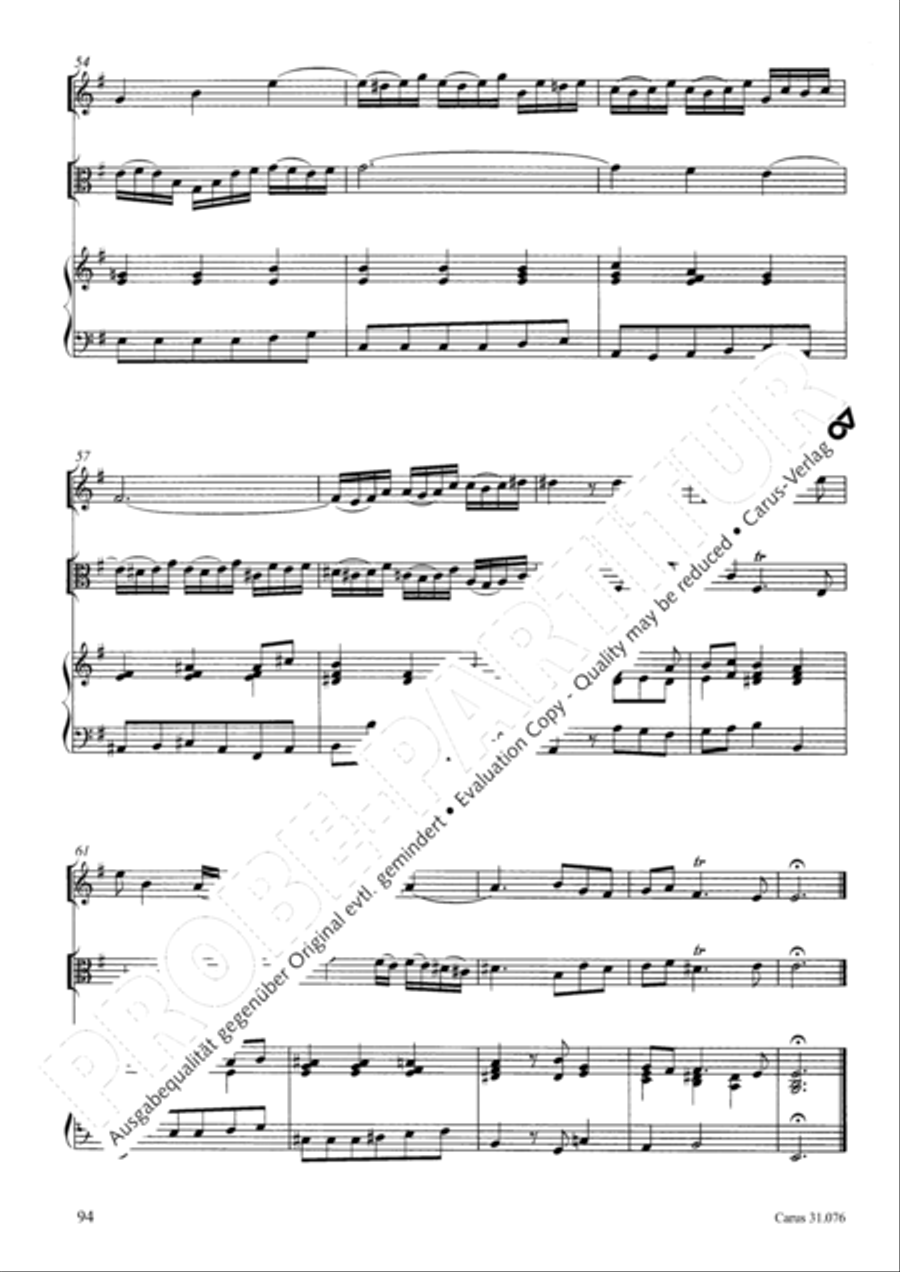 The heavens are telling the Father's glory (Die Himmel erzahlen die Ehre Gottes) 4-Part scores gallery preview page 95