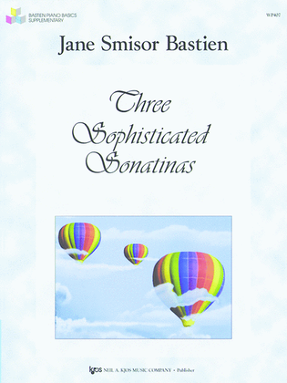Book cover for Three Sophisticated Sonatinas