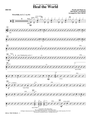Heal the World (Arr. Mac Huff) - Drums