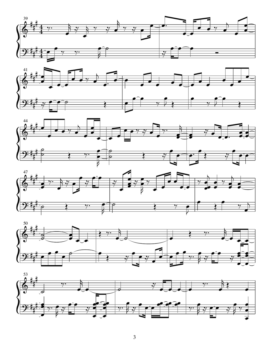 So Will I (100 Billion X) Piano Solo scores gallery preview page 3