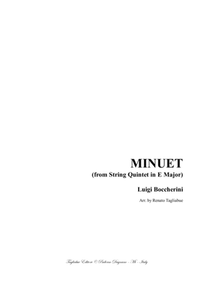 Boccherini - MINUET and TRIO - (from String Quintet in E Major) - Arr. for Piano