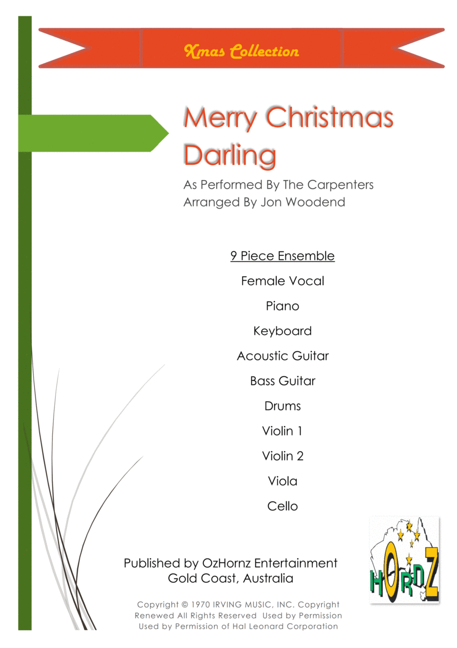 Merry Christmas, Darling Merry Christmas, Darling Chamber Orchestra scores gallery preview page 1