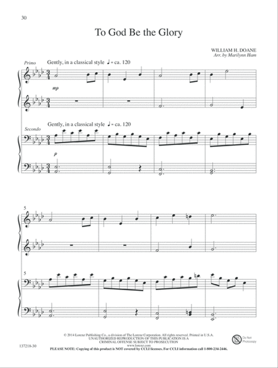 Praise Him! Praise Him! Piano Accompaniment scores gallery preview page 17