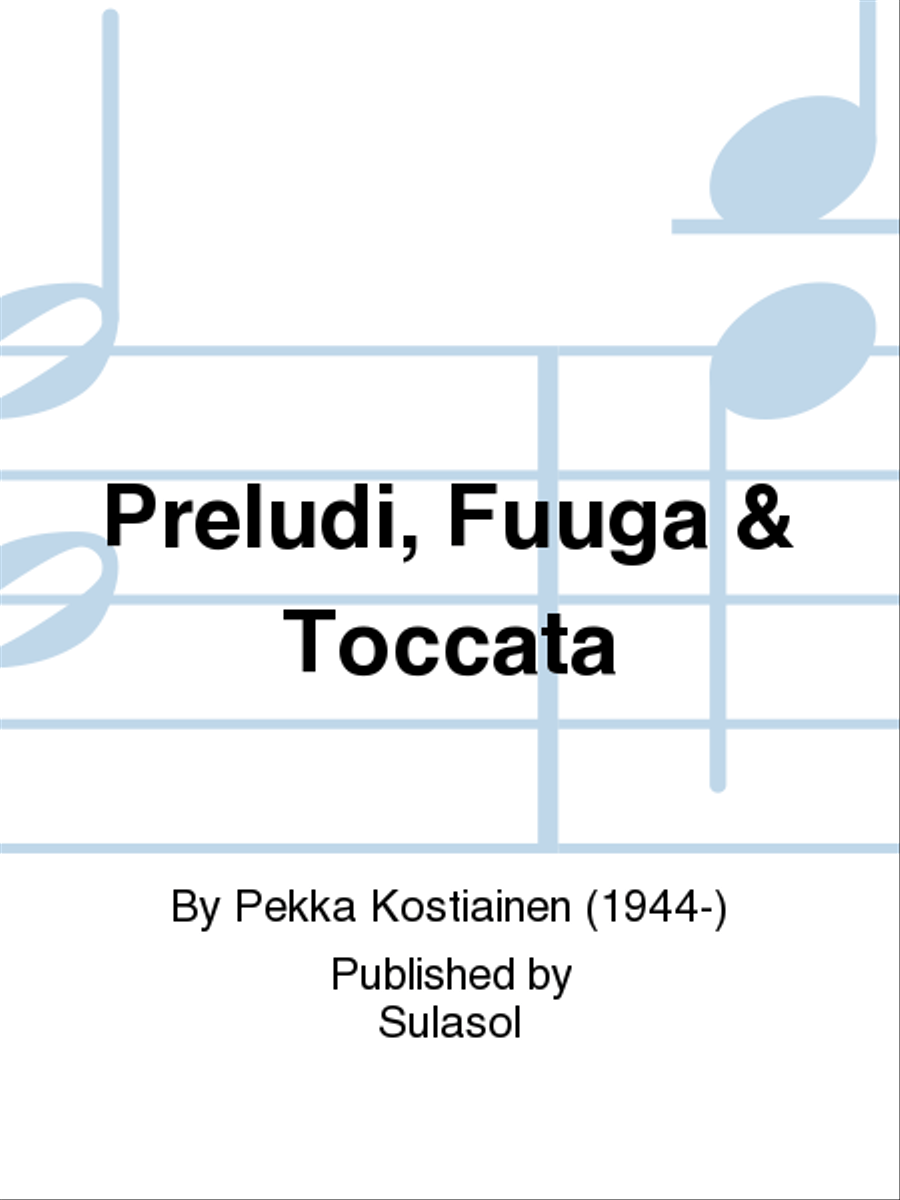 Preludi, Fuuga & Toccata Organ scores gallery preview page 1