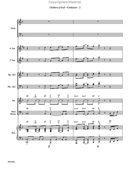 Children of God - Instrumental Ensemble Score and Parts image number null