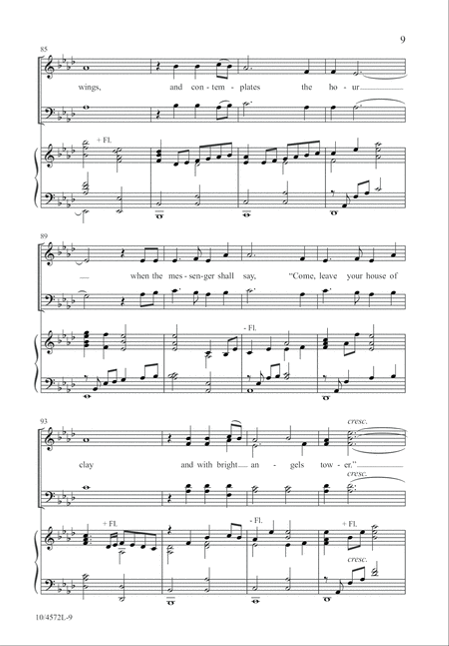 Pilgrim Song 4-Part scores gallery preview page 9