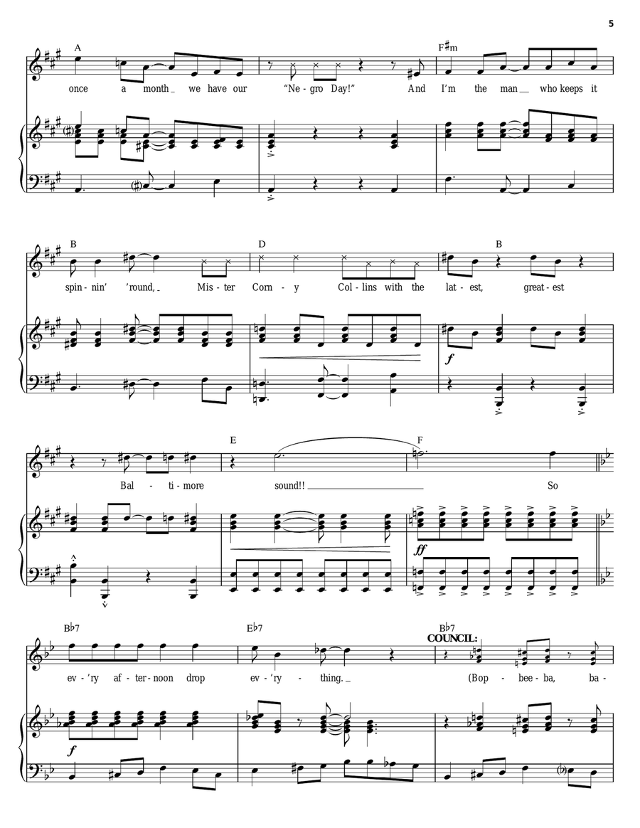 The Nicest Kids In Town The Nicest Kids In Town Piano, Vocal scores gallery preview page 5