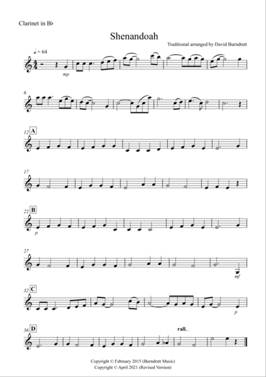 Shenandoah for School Wind Band Concert Band scores gallery preview page 6