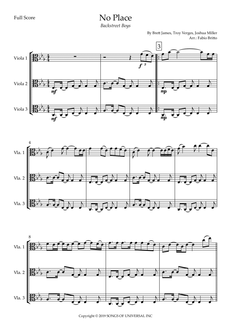 No Place No Place String Trio scores gallery preview page 1