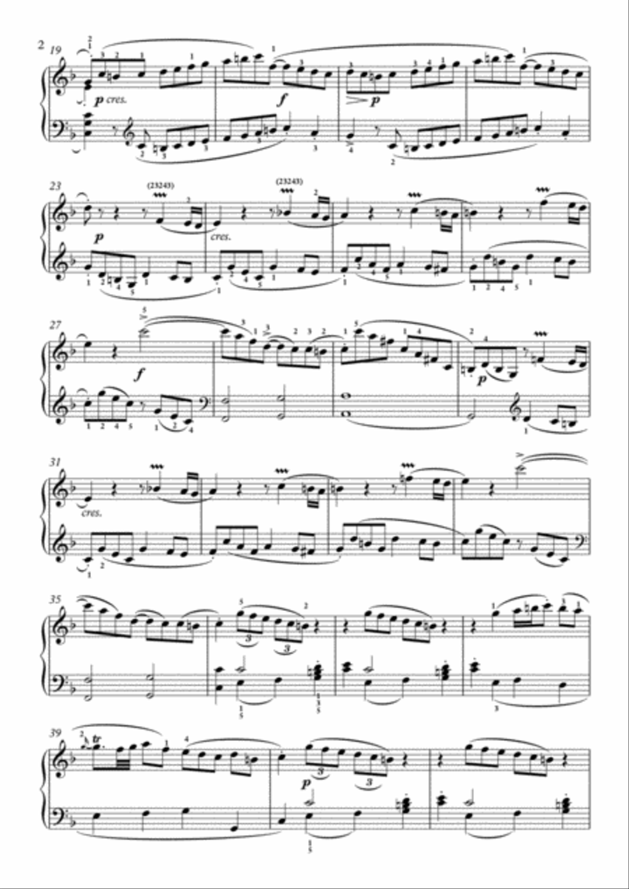 Scarlatti-Sonata in F-Major L.S21 K.205(piano) Piano Solo scores gallery preview page 3
