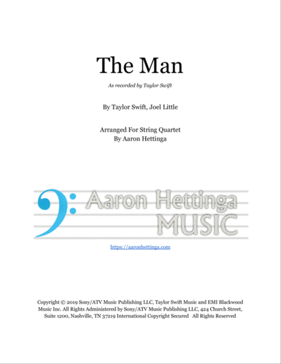 The Man String Quartet scores gallery preview page 1