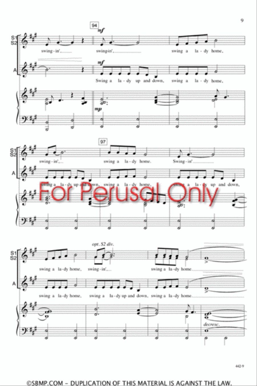 Cedar Swamp - SSA Octavo SSA scores gallery preview page 8