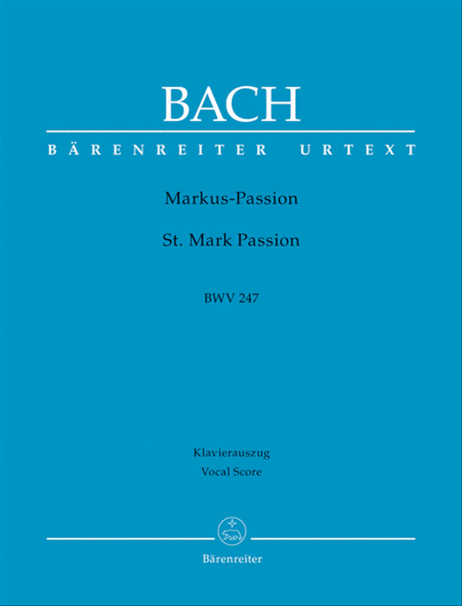 St. Mark Passion, BWV 247 Mixed Choir scores gallery preview page 1