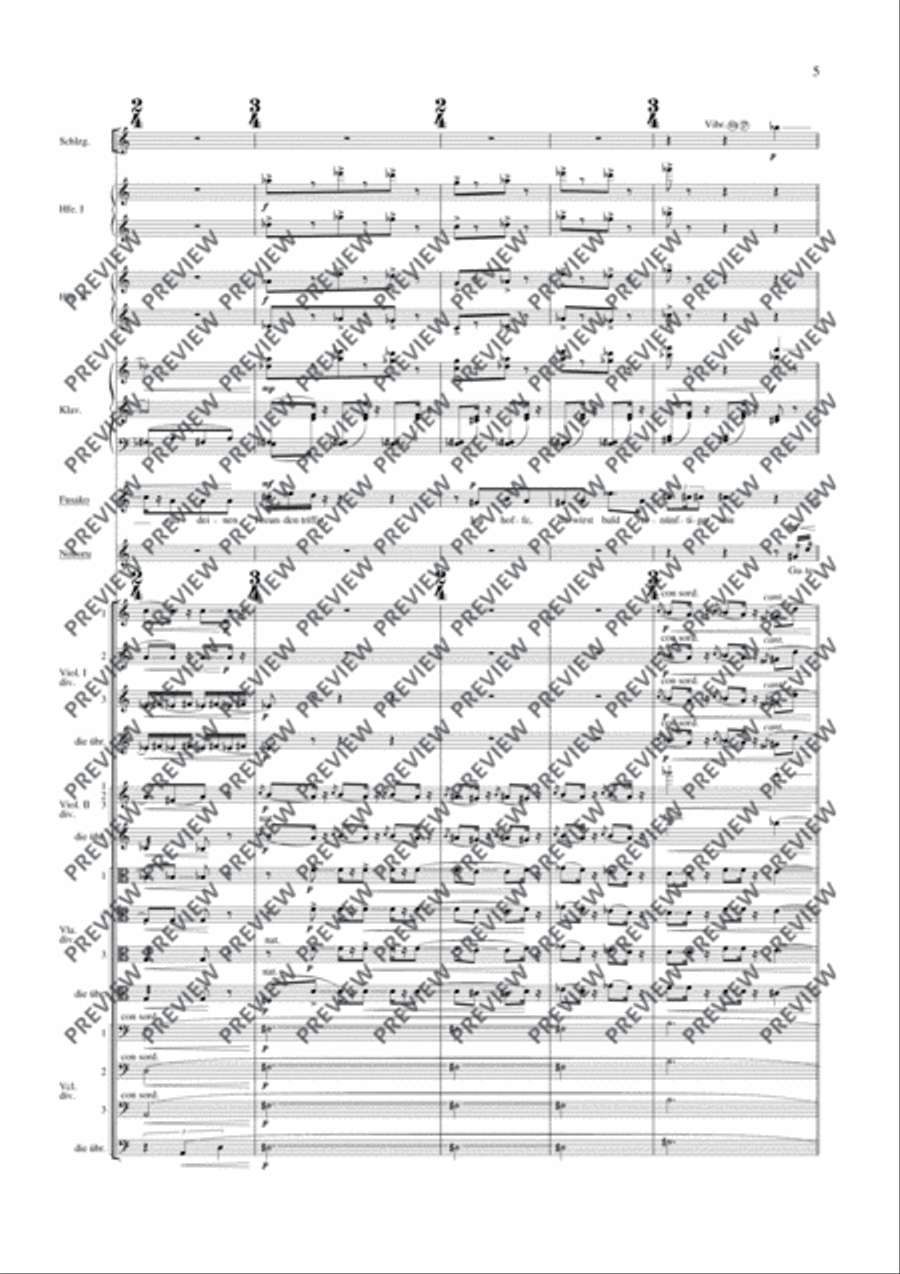 Das verratene Meer Study Score scores gallery preview page 16