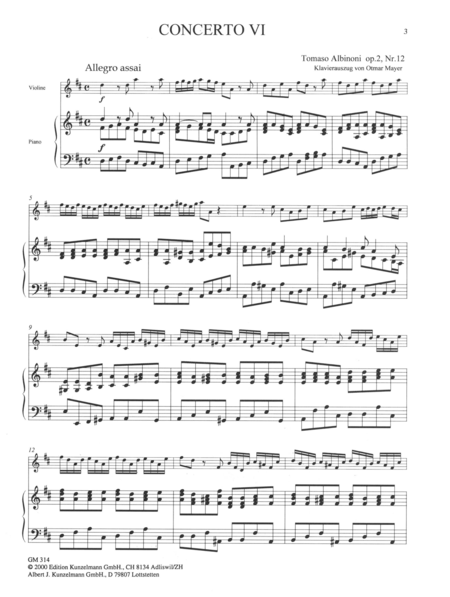 Sinfonia a cinque (Concerto 6)
