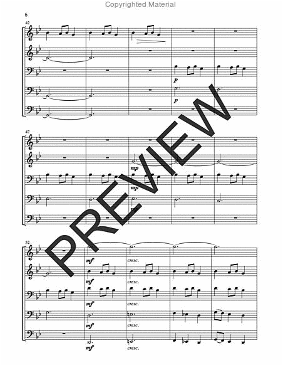 Carol of the Bells Horn scores gallery preview page 6