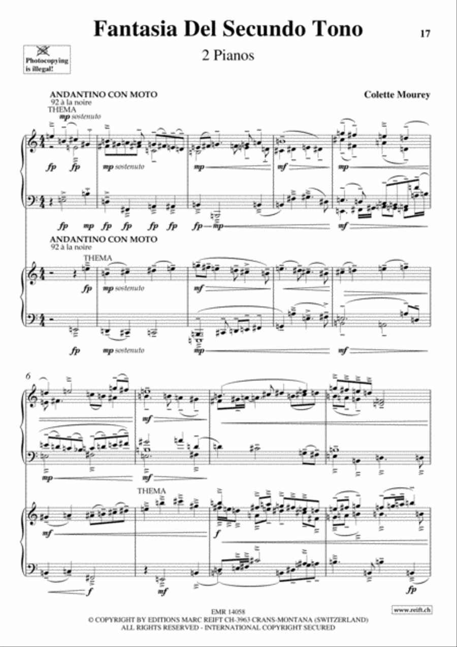 Fantasia Fantasia Piano Duet scores gallery preview page 5