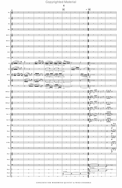 Concerto for Woodwind Quintet & Wind Ensemble