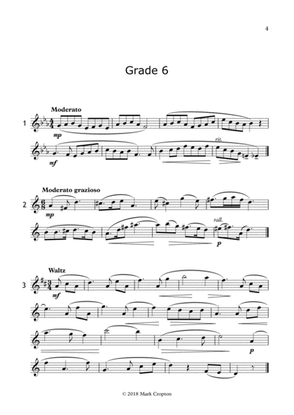 SIGHT-READING & TRANSPOSITION TESTS FOR SAXOPHONE GRADES 6-8