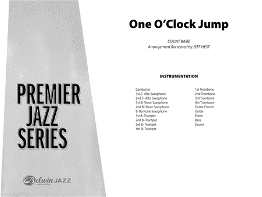 One O'Clock Jump: Score Jazz Ensemble scores gallery preview page 1