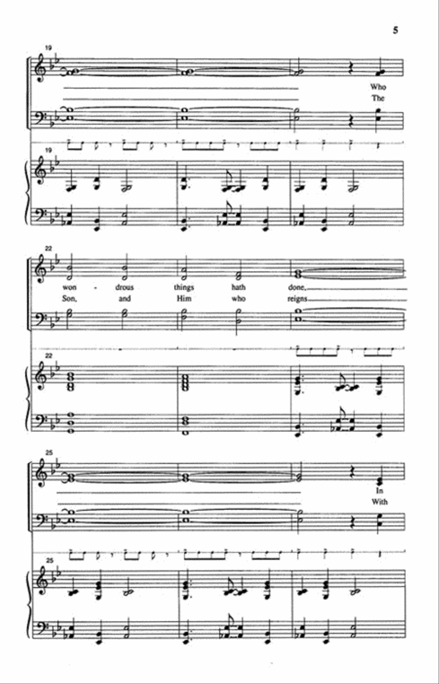 All Praise and Thanks to God 4-Part scores gallery preview page 3