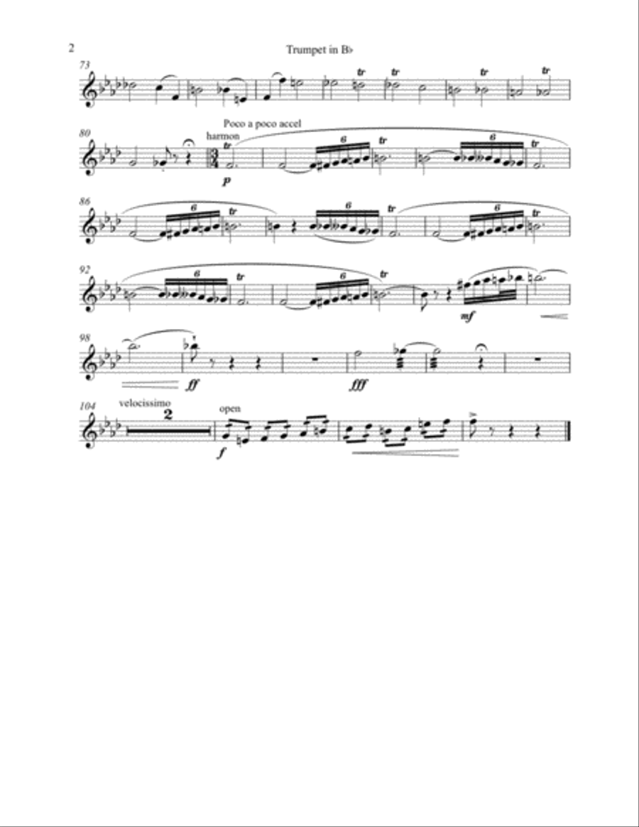 Pictures at an Exhibition for Trumpet and Piano Trumpet Solo scores gallery preview page 3