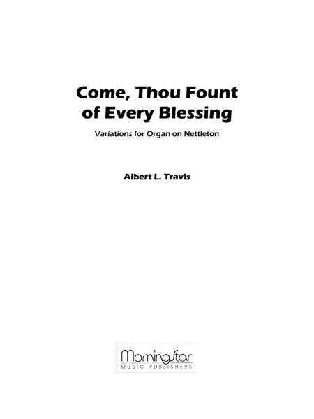 Come, Thou Fount of Every Blessing Organ Variations on Nettleton image number null
