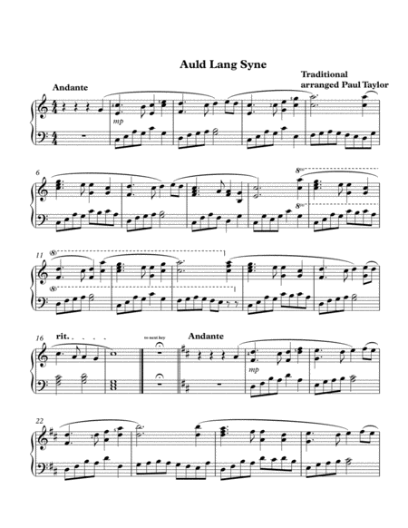 Auld Lang Syne (simplified) image number null