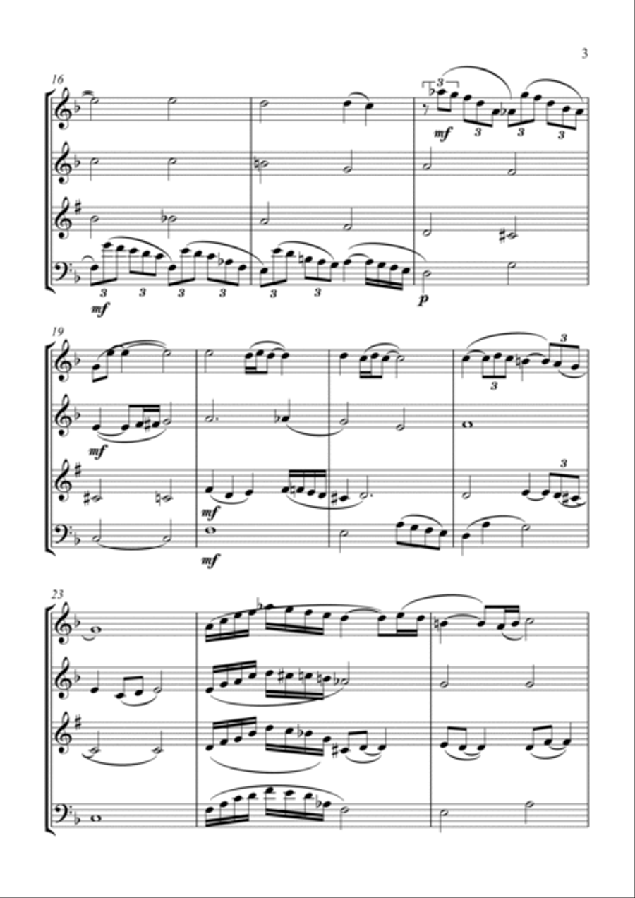 Gem Collection - Wind Quartet Woodwind Quartet scores gallery preview page 3