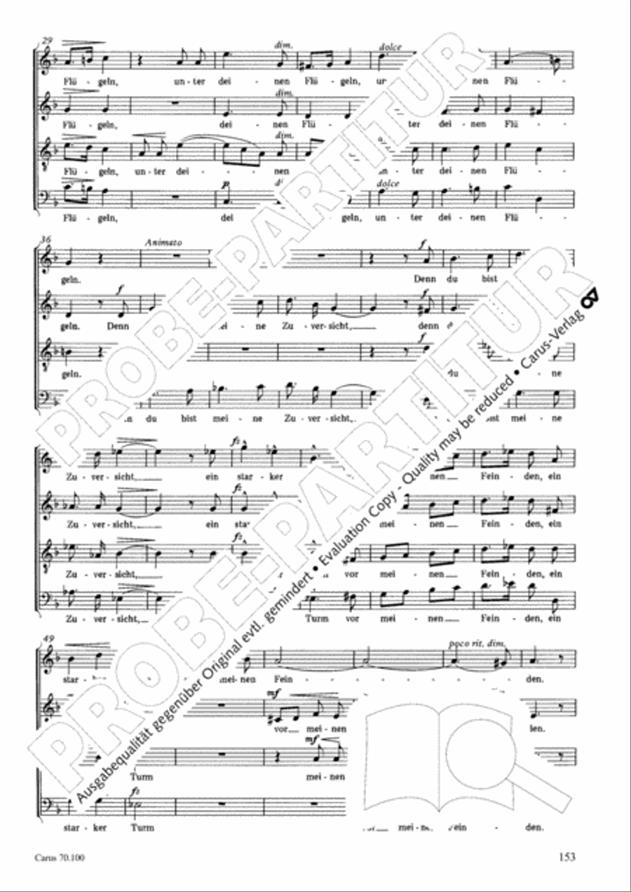 Geistliches Chorbuch der Romantik Choir scores gallery preview page 154
