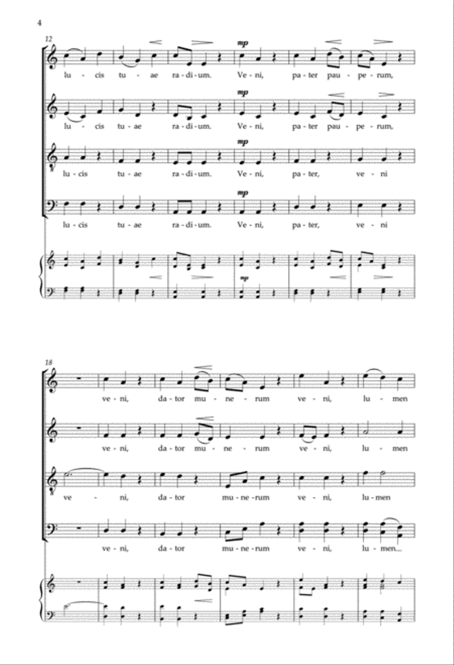 Veni, Sancte Spiritus Veni, Sancte Spiritus Divisi scores gallery preview page 4