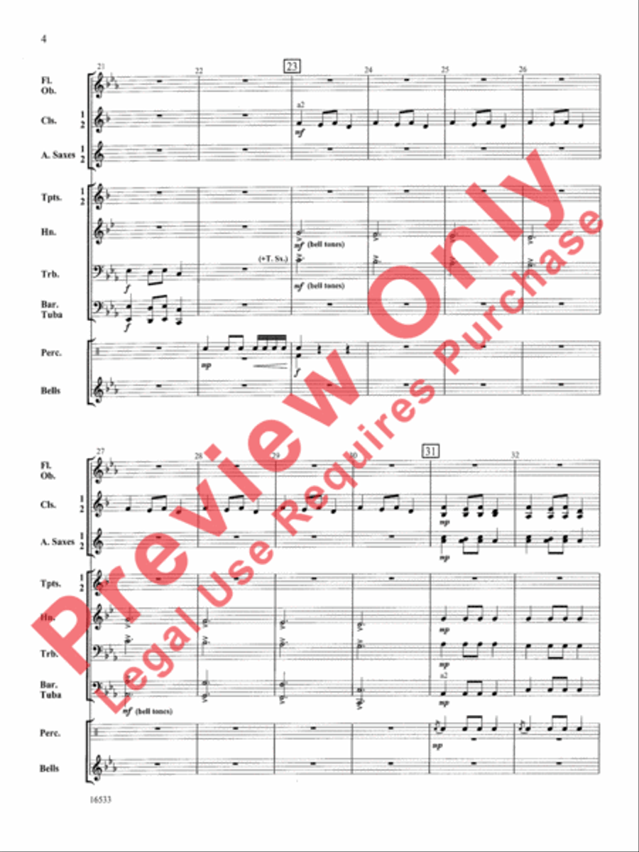 Christmas Spectacular Christmas Spectacular Concert Band scores gallery preview page 5
