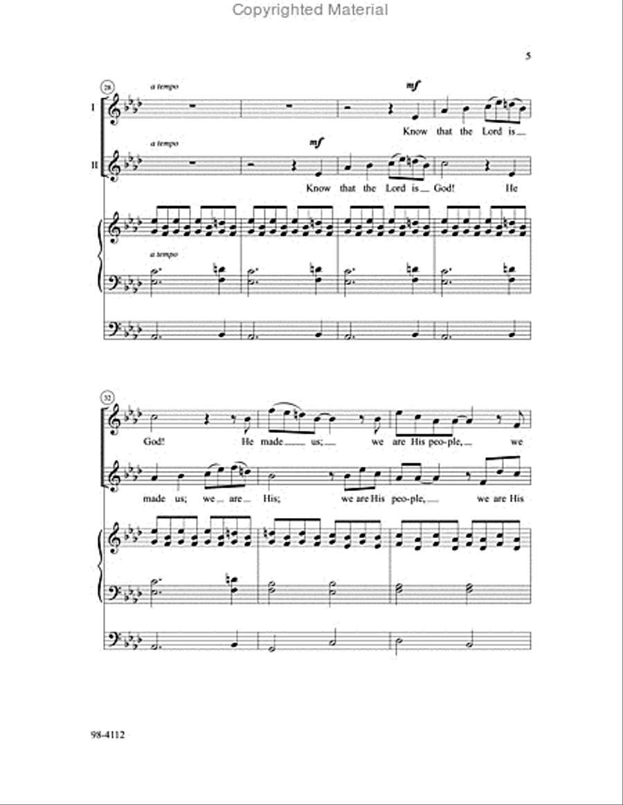 For the Lord Is Good 2-Part scores gallery preview page 5