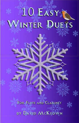 Book cover for 10 Easy Winter Duets for Flute and Clarinet