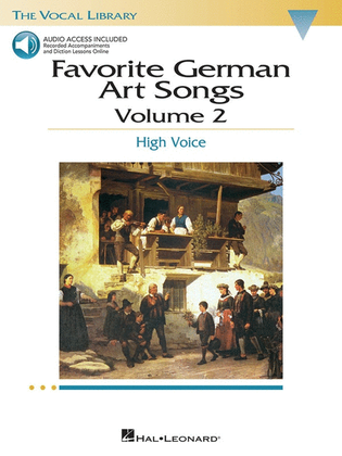 Favorite German Art Songs Vol 2 Book/CD High