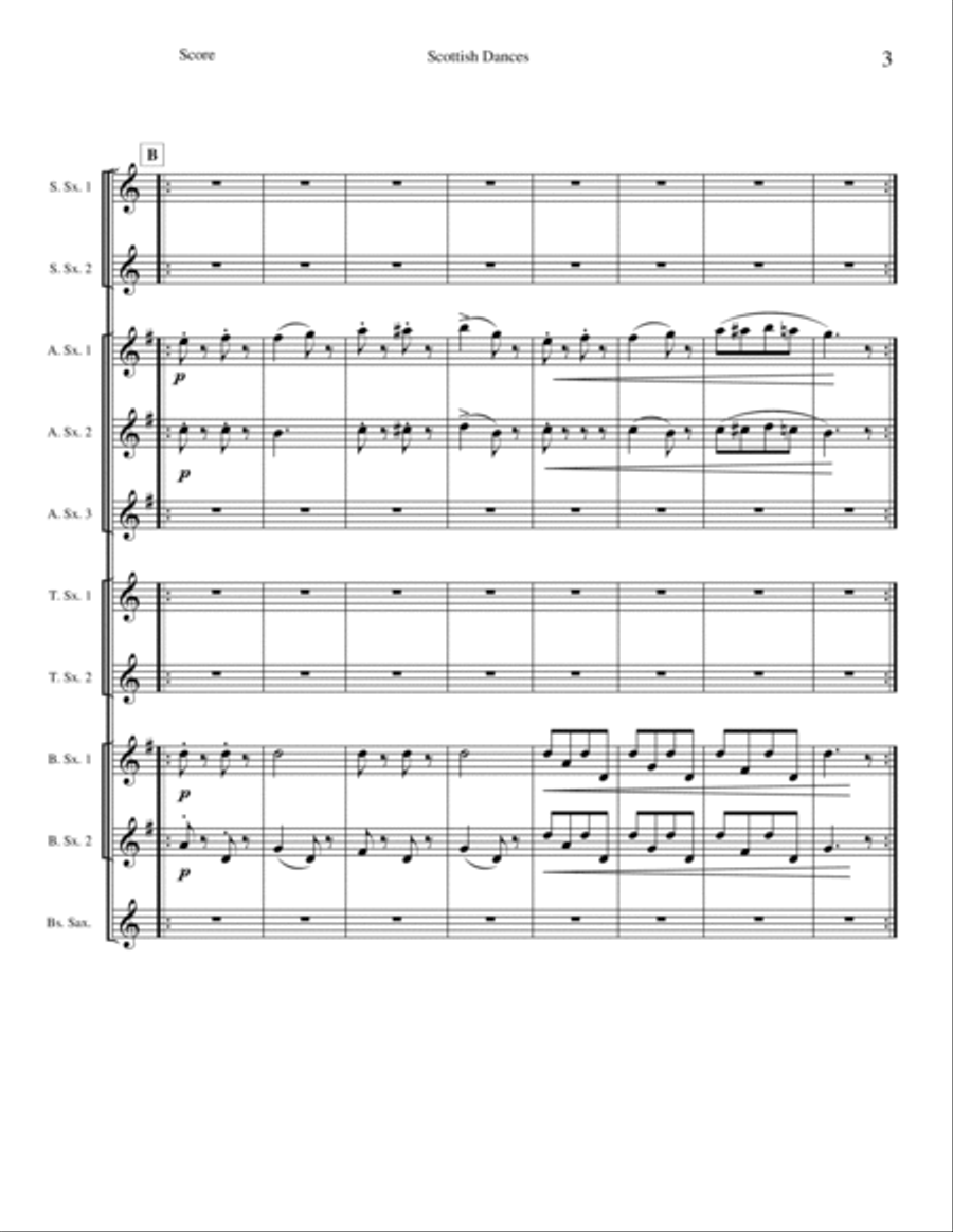 Scottish Dances - Opus 44 Woodwind Ensemble scores gallery preview page 3