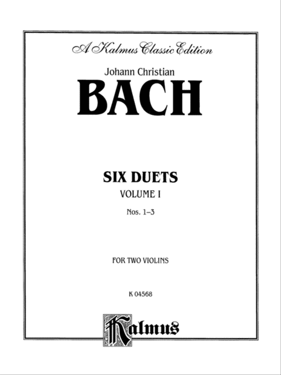 Six Duets, Volume 1