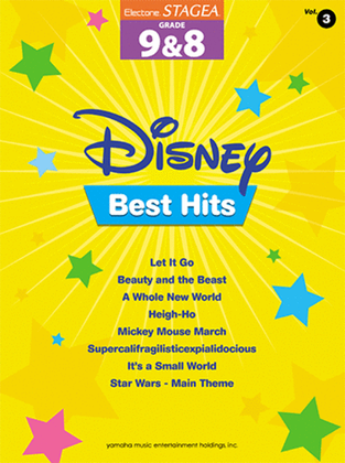 Electone STAGEA GRADE 9 & 8 Vol.3 Disney Best Hits(+USB)/English Version