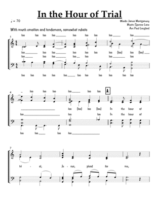 In the Hour Of Trial - SATB acappella