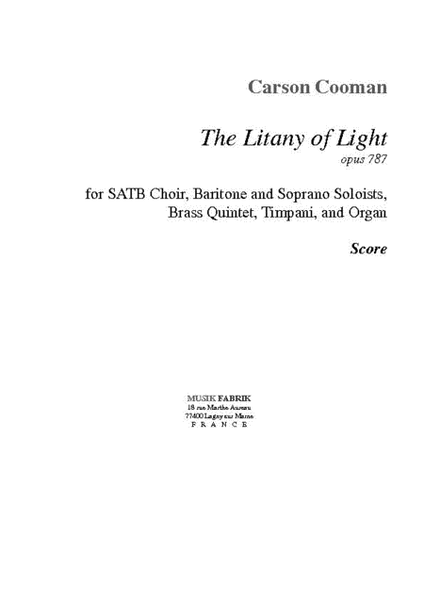 The Litany of Light (Eng. tx. E. Kirschner)
