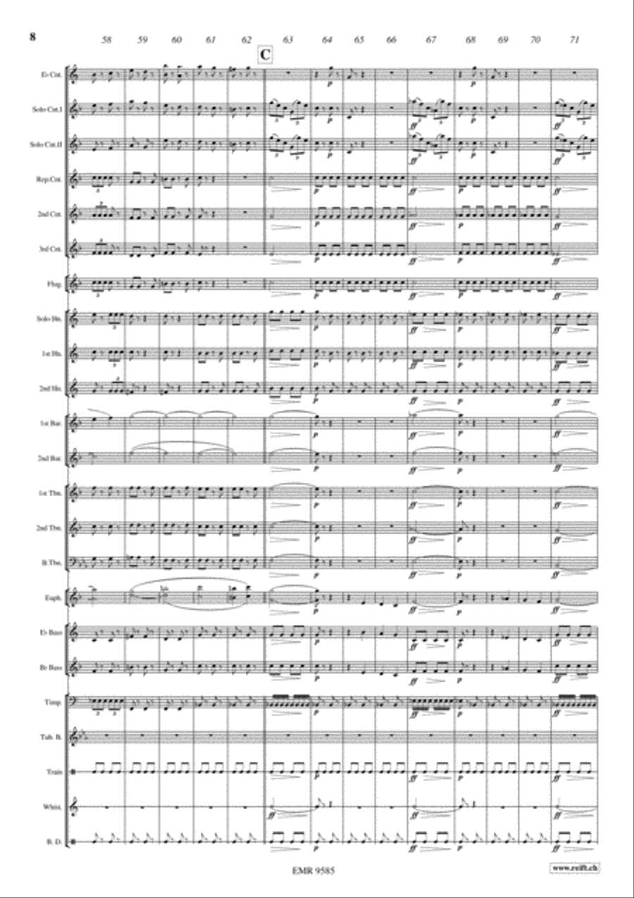 Copenhagen Steam Railway Galop Brass Band scores gallery preview page 9