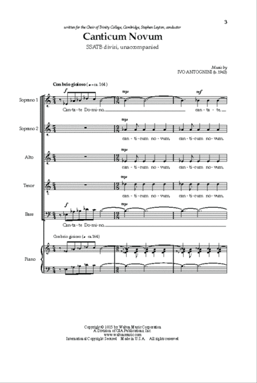 Canticum novum Divisi scores gallery preview page 2