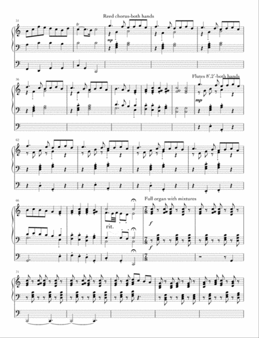 Ding Dong Merrily on High Organ Solo scores gallery preview page 3