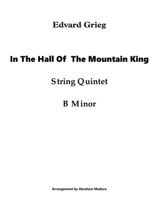 In The Hall Of The Mountain King String Quintet-Score and Parts