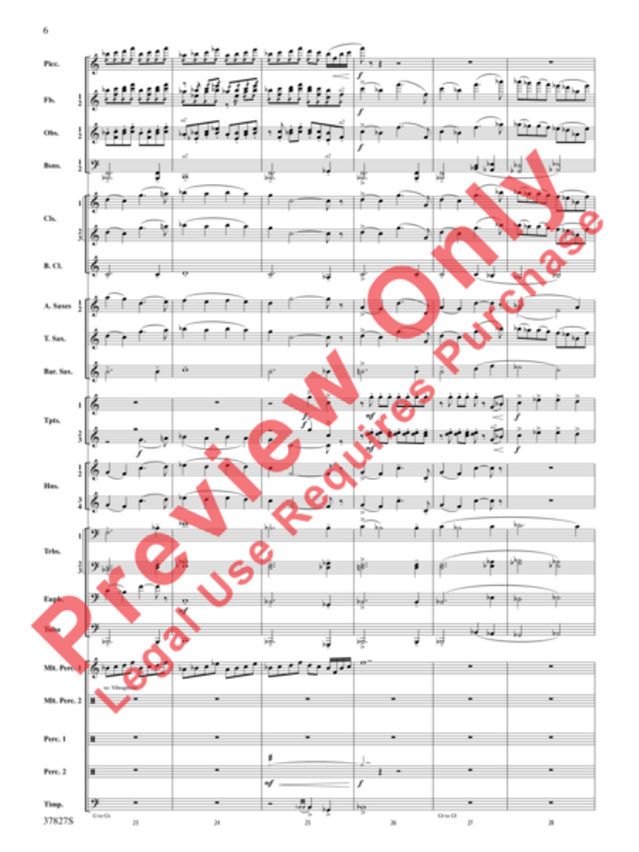 The Winged Stallion Concert Band scores gallery preview page 7